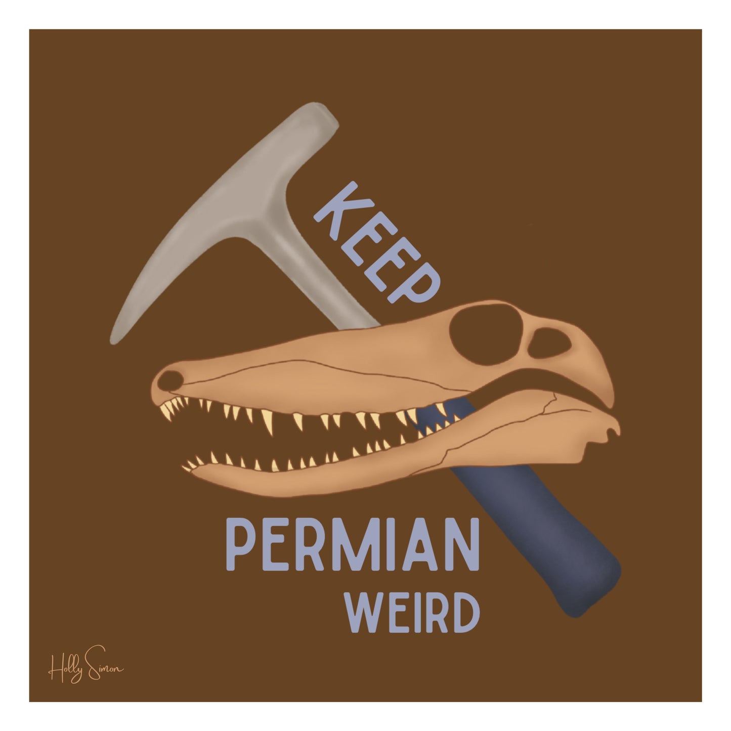 Keep Permian Weird 8"x8" Art Print
