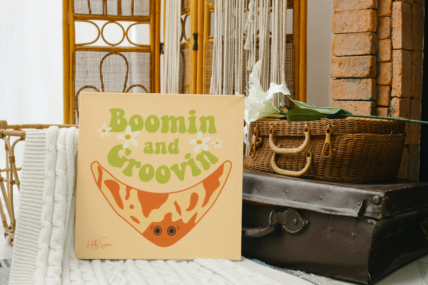 Boomin & Groovin 8x8 Art Print
